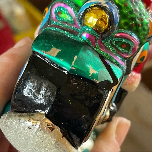 Christopher Radko | Holiday | Christopher Radko Retired  Christopher Radko Retired Harley Davidson Santa Ornament 1997 chipped